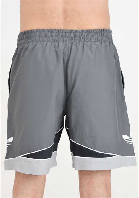 Clrdo gray and black men's swim shorts ADIDAS PERFORMANCE | Beachwear | IT8634.