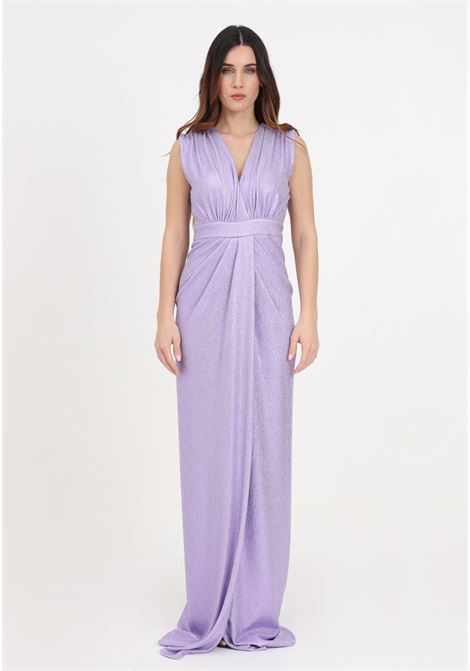 Lilac women's dress with slit ALMA SANCHEZ | Dresses | ABITO ALDI-ELLILLA