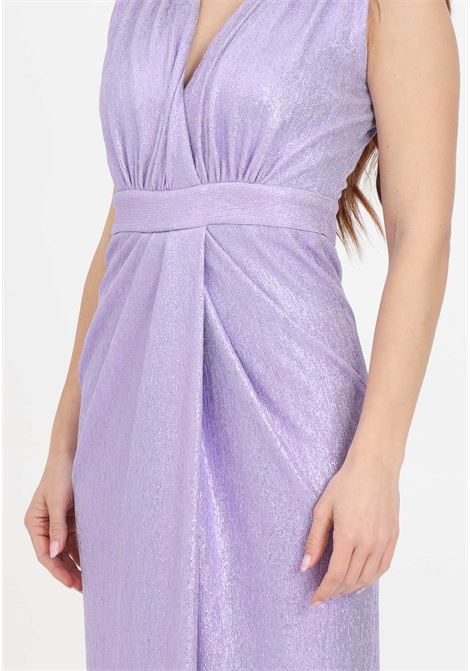 Lilac women's dress with slit ALMA SANCHEZ | Dresses | ABITO ALDI-ELLILLA
