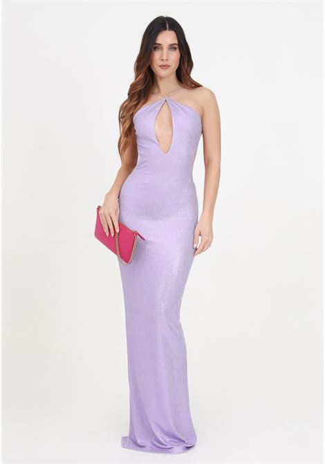 Lilac women's dress with cut-out detail ALMA SANCHEZ | Dresses | ABITO ALICE-ELLILLA