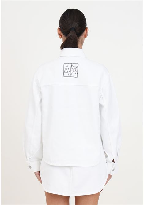 Women's white bull denim jacket with pockets ARMANI EXCHANGE | 3DYB49Y15MZ0104