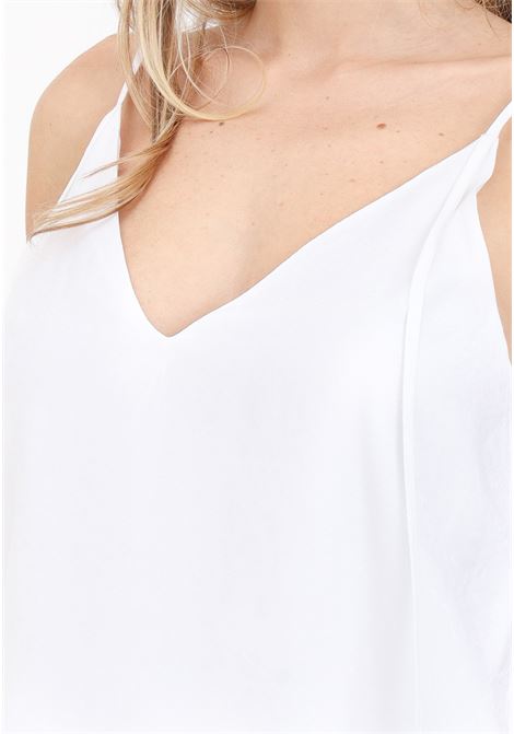 White women's top in satin jacquard fabric ARMANI EXCHANGE | 3DYH45YN9RZ1000