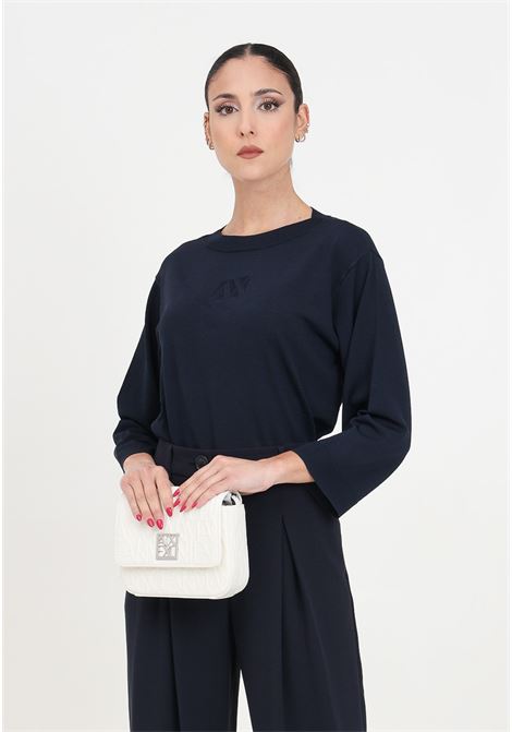 Armani Sustainability Values ??women's blue sweater ARMANI EXCHANGE | Knitwear | 3DYM1HYMH6Z1593