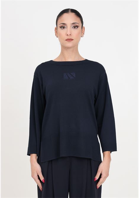 Armani Sustainability Values ??women's blue sweater ARMANI EXCHANGE | 3DYM1HYMH6Z1593