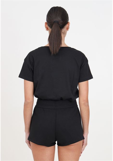 Black women's shorts with logo patch ARMANI EXCHANGE | Shorts | 8NYSMXYJ68Z1200
