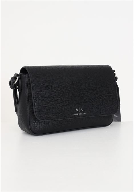 Black women's bag with dégradé logo shoulder strap ARMANI EXCHANGE | Bags | 942912CC78300020