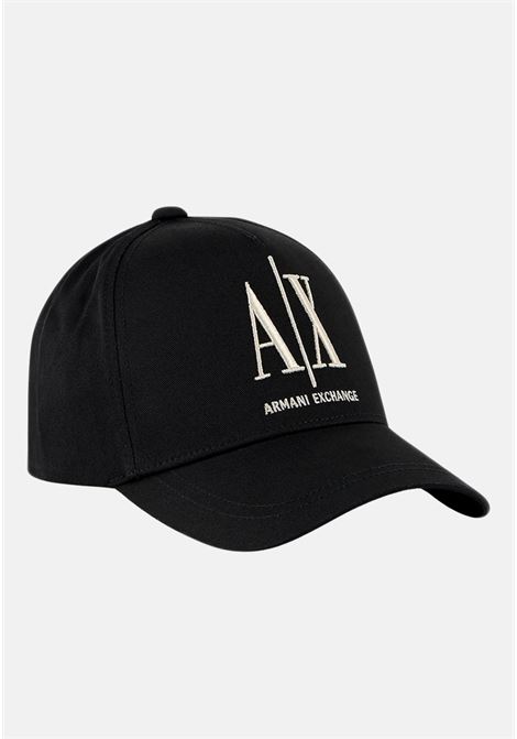 Black men's and women's cap with white stitched logo ARMANI EXCHANGE | Hats | 9441701A17000121