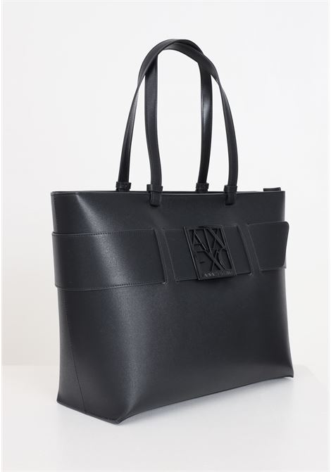 Black women's tote bag with double handles ARMANI EXCHANGE | 9491270A87400020