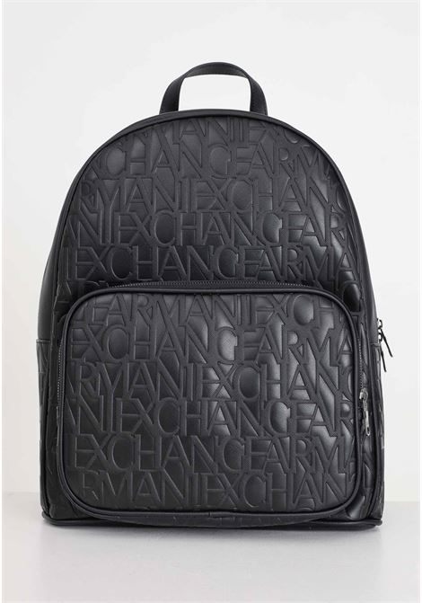 Black men's and women's backpack in ASV recycled material ARMANI EXCHANGE | Backpacks | 952510CC83800020