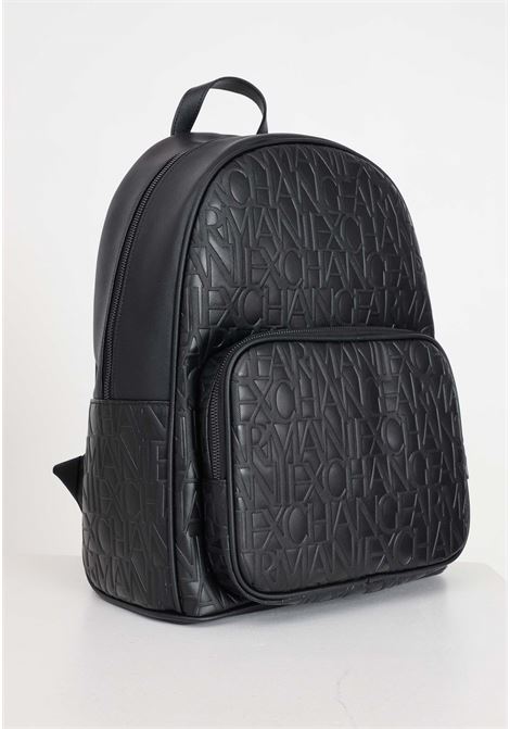 Black men's and women's backpack in ASV recycled material ARMANI EXCHANGE | Backpacks | 952510CC83800020