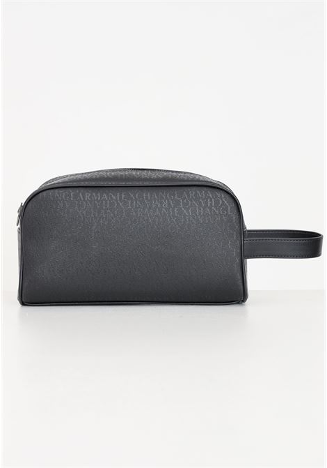 Black men's clutch bag with logo bands ARMANI EXCHANGE | Bags | 958427CC83119921