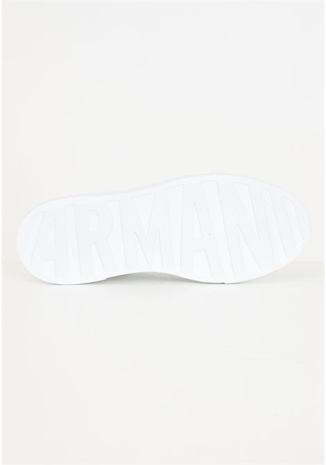 Sneakers da donna bianche e oro con logo in rilievo ARMANI EXCHANGE | XDX157XV838K702