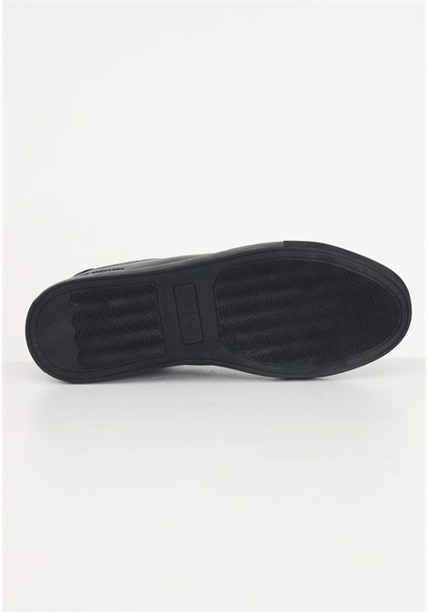 XUX001 black leather sneakers for men ARMANI EXCHANGE | Sneakers | XUX001XV093K001