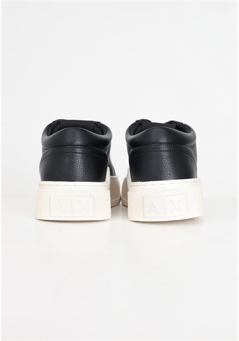 Sneakers da uomo nere con logo laterale in bianco ARMANI EXCHANGE | Sneakers | XUX195XV79400002