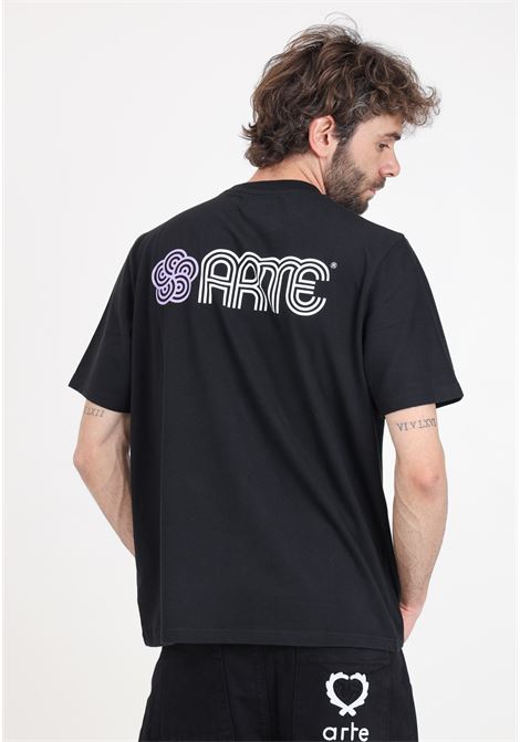 Teo circle flower black men's t-shirt ARTE | SS24-020TBlack