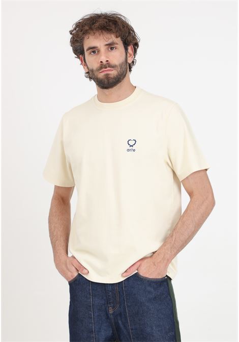 T-shirt da uomo crema Teo small heart ARTE | SS24-034TCream