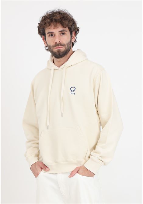 Hank small heart hoodie cream men's sweatshirt ARTE | Hoodie | SS24-051HCream