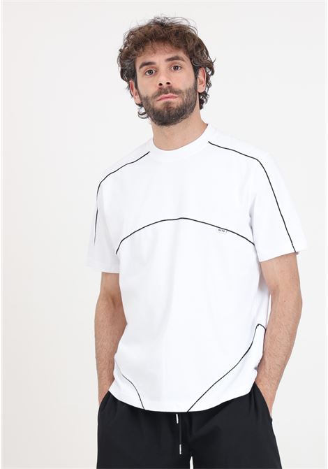 Trevor contrast white men's t-shirt ARTE | T-shirt | SS24-087TWhite