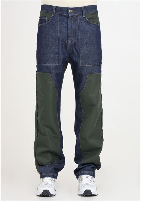 Jones multi pants denim and green men's jeans ARTE | Jeans | SS24-110PDenim/Green