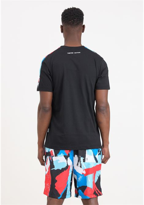 Black and multicolor men's outfit consisting of t-shirt and shorts AUSTRALIAN | SPUTS0012-SPUCU0001-TS0008720
