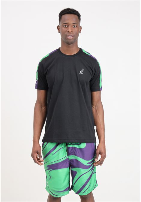 Black and multicolor men's outfit consisting of t-shirt and shorts AUSTRALIAN |  | SPUTS0012-SPUCU0001-TS0009020