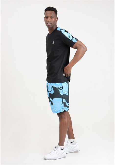 Completino da uomo nero e multicolor composto da t-shirt e shorts AUSTRALIAN | SPUTS0012-SPUCU0001-TS0009605