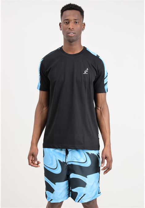 Black and multicolor men's outfit consisting of t-shirt and shorts AUSTRALIAN | SPUTS0012-SPUCU0001-TS0009605