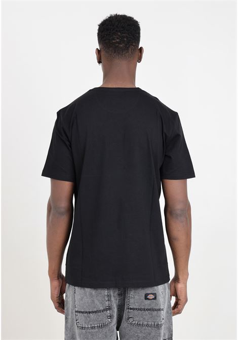 T-shirt da uomo nera con ricamo logo in bianco BARBOUR | T-shirt | 241-MTS0331BK31