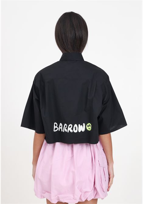 Laser cut crop poplin shirt for women and girls BARROW | Shirt | S4BKJGSI086110