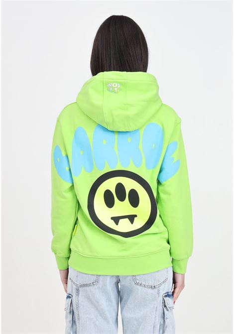 Green girl sweatshirt with contrasting logo print BARROW | Hoodie | S4BKJUHS095253