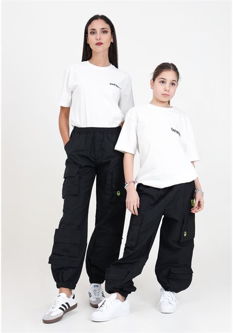 Pantaloni neri donna bambina stile cargo BARROW | Pantaloni | S4BKJUPA034110