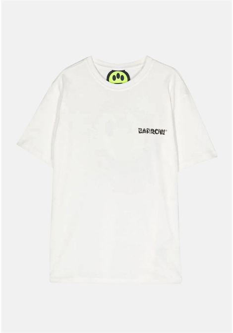 T-shirt mezza manica donna bambina bianca con stampa BARROW | S4BKJUTH022002