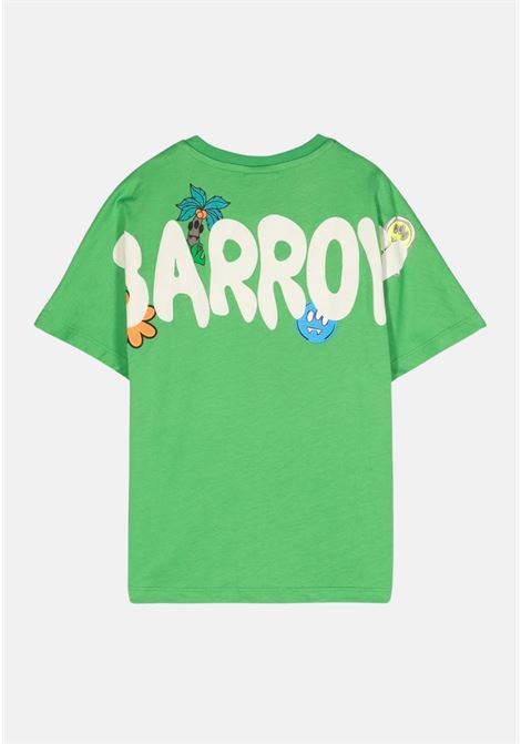 T-shirt verde donna bambina disegni e logo  BARROW | S4BKJUTH118BW012