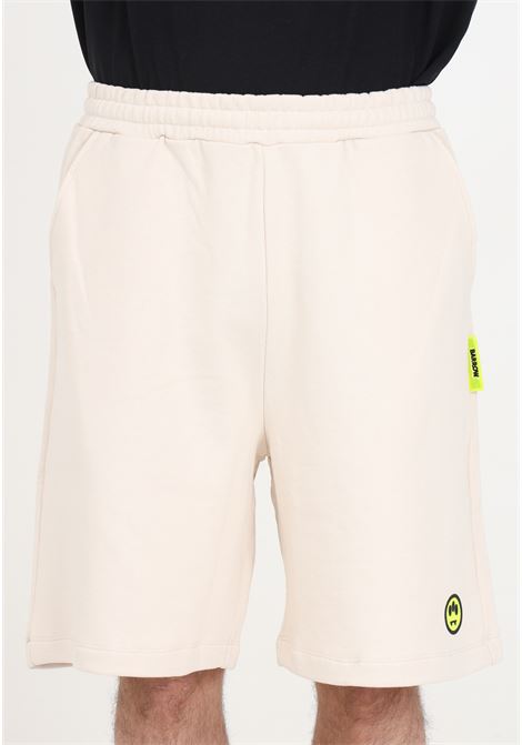 Beige men's and women's shorts with mirror logo on the back BARROW | Shorts | S4BWUABE133BW009