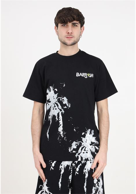 T-shirt uomo donna nera con logo e stampa BARROW | T-shirt | S4BWUATH034110