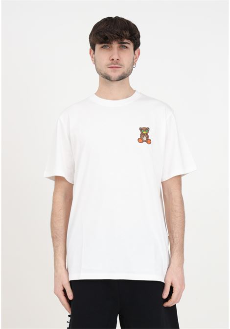 T-shirt uomo donna bianca con orsetto e stampa BARROW | T-shirt | S4BWUATH144002