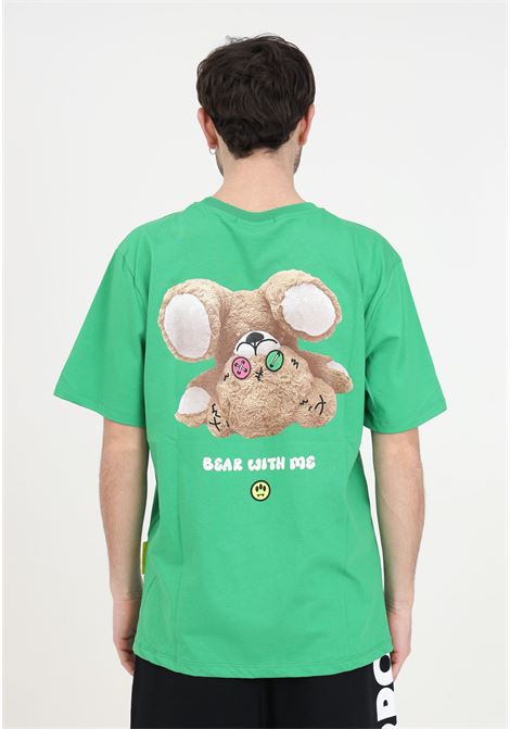 T-shirt uomo donna verde con stampa e orsetto BARROW | T-shirt | S4BWUATH147BW012