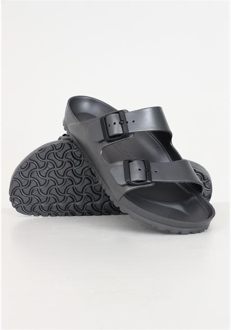 Arizona metallic gray slippers for men BIRKENSTOCK | Slippers | 1001497.