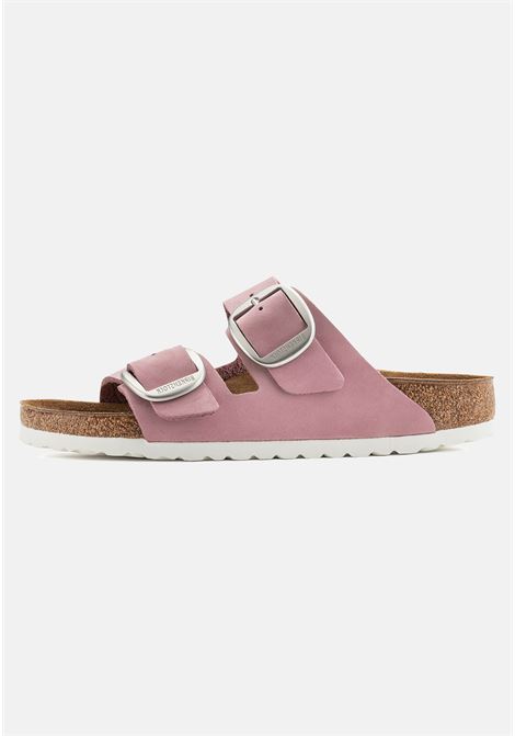 Pink slippers with double adjustable buckle for women BIRKENSTOCK | Slippers | 1022161-