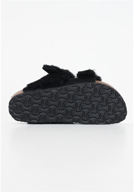 Black suede slippers BIRKENSTOCK | 1025544.