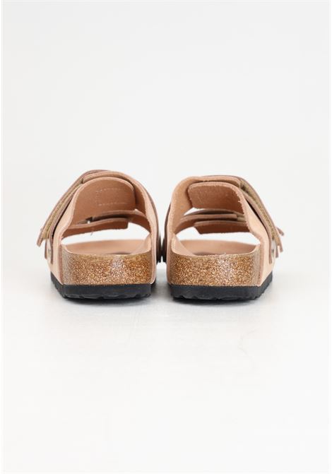 Nude pink Uji nubuck women's slippers BIRKENSTOCK | Slippers | 1026544.