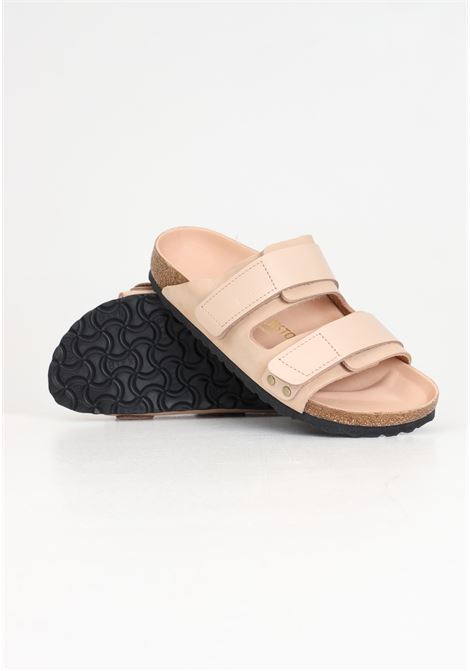 Nude pink Uji nubuck women's slippers BIRKENSTOCK | Slippers | 1026544.
