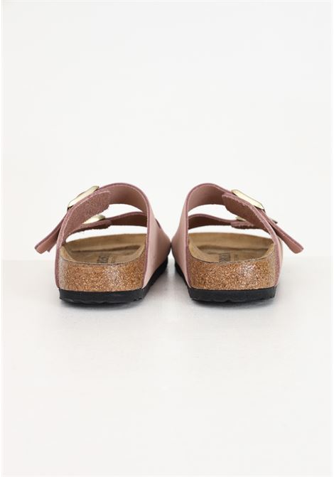 Pink Arizona women's slippers in nubuck leather BIRKENSTOCK | Slippers | 1026684.