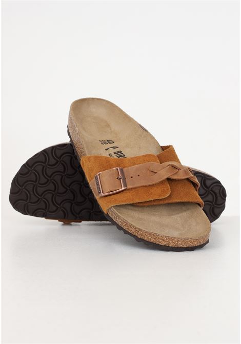 Oita Braided brown women's slippers BIRKENSTOCK | Slippers | 1026742.