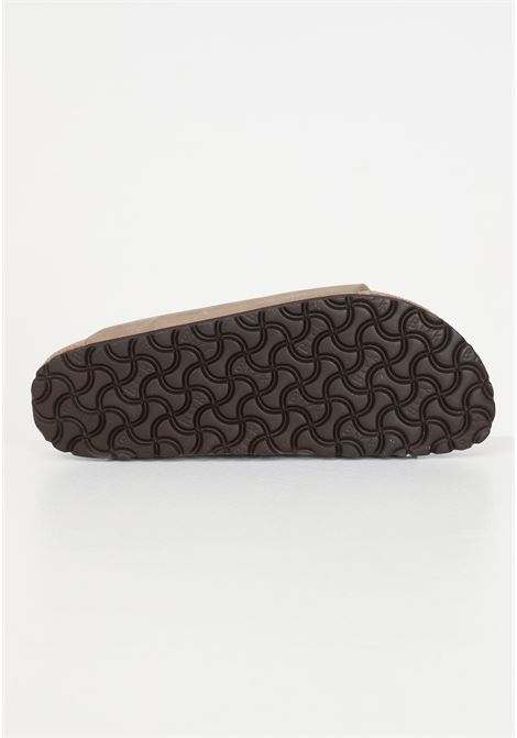 Dark beige leather slipper for men and women BIRKENSTOCK | Slippers | 352203.