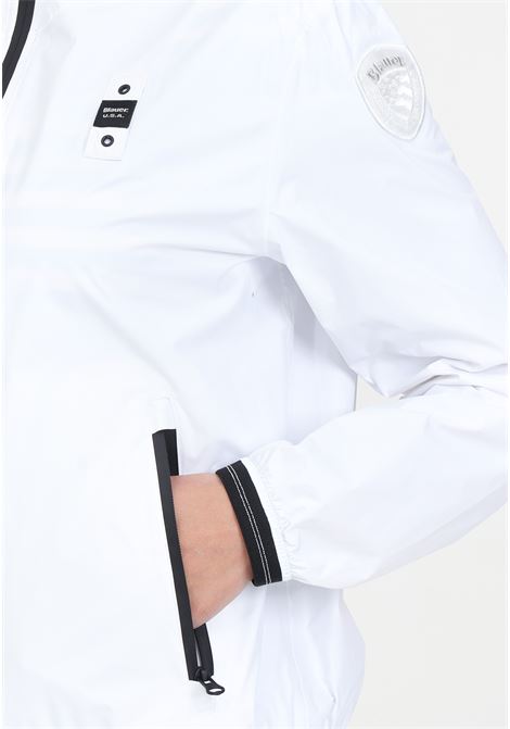 Giubbotto da donna bianco con patch logo BLAUER | 24SBLDC11048-006007100