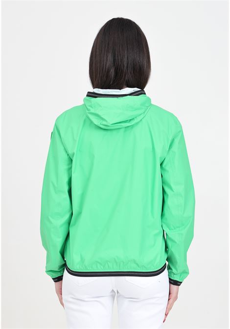 Green women's jacket with logo patch BLAUER | 24SBLDC11048-006007733