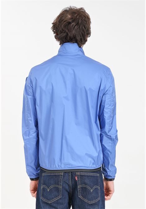 Blue windbreaker for men with logo patch on the sleeve BLAUER | 24SBLUC01071-006857974