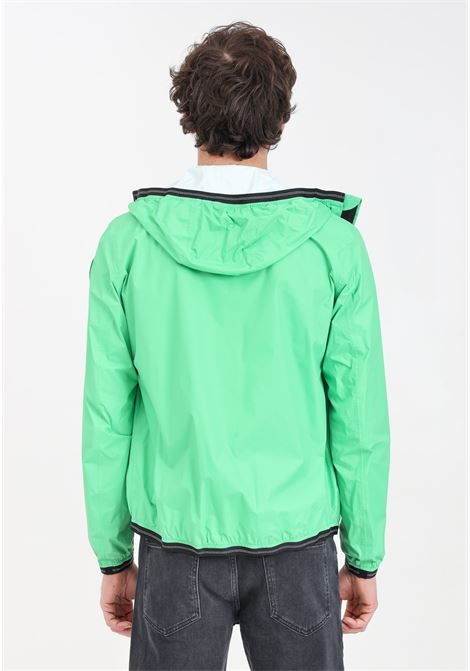 Green men's jacket with logo patch BLAUER | Jackets | 24SBLUC11060-006007733