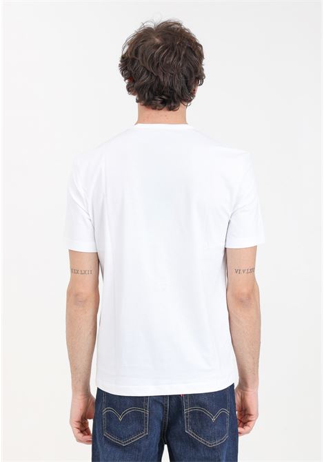 T-shirt da uomo bianca con stampa logo tono su tono BLAUER | T-shirt | 24SBLUH02142-004547100